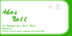 akos noll business card
